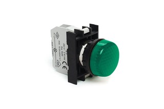 B Serisi Plastik Ba9S Duylu Yeşil 22 mm Sinyal
